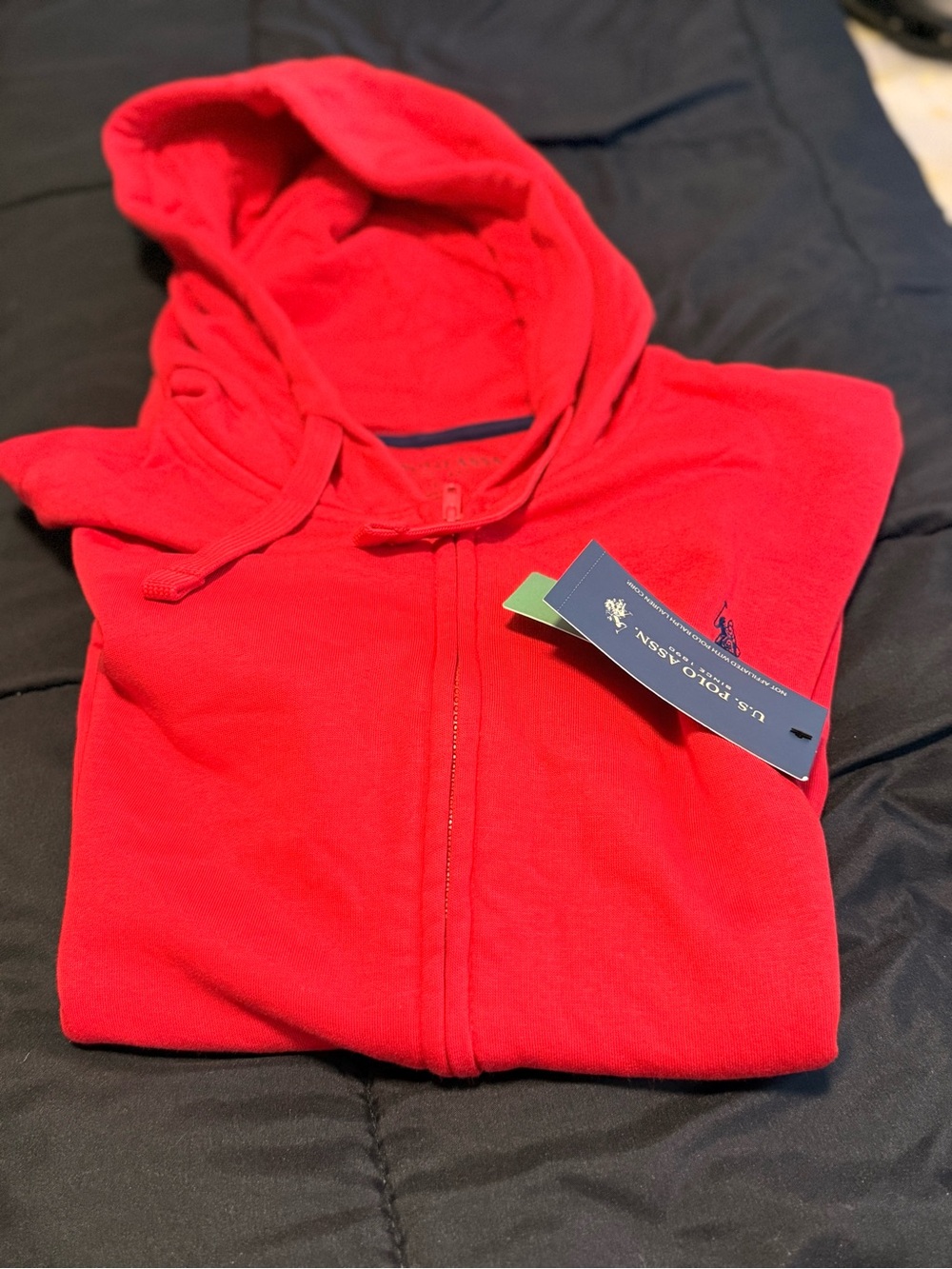 U.S. Polo Assn. Red Full Zip Hoodie